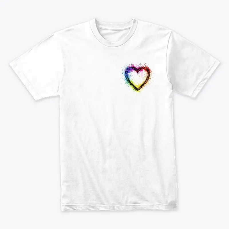 RAINBOW HEART TEE (DANO)